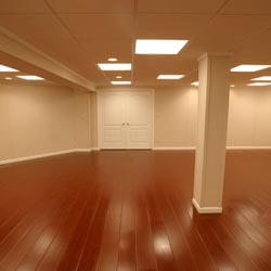 A newly finished basement in Glenview